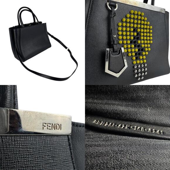 FENDI Black Leather Shoulder Bag - Picture 5 of 5